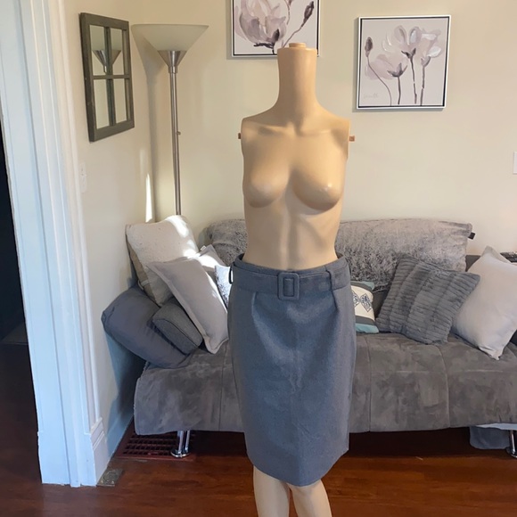 Gray fitted Pencil Skirt - Picture 1 of 2